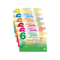 Libreta liderpapel pautaguia tapa cartóncillo 32 hojas din a5 70 g cuadriculado pautado 6 mm apaisado - Imagen 1