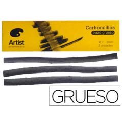 Carboncillo artist gruesos 7-9 mm caja de 3 unidades - Imagen 1