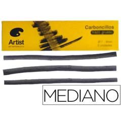 Carboncillo artist medianos 5-6 mm caja de 6 unidades - Imagen 1