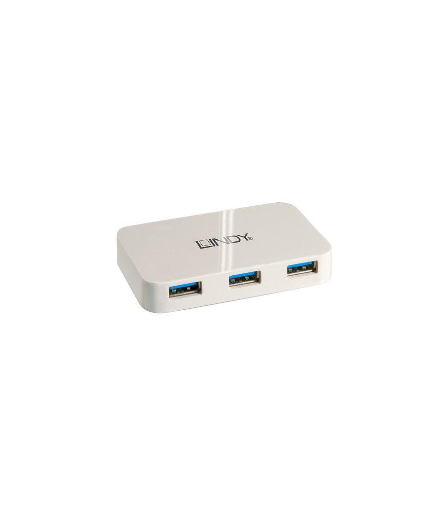 Lindy 43143 hub de interfaz USB 3.2 Gen 1 (3.1 Gen 1) Type-A 5000 Mbit/s Blanco - Imagen 1