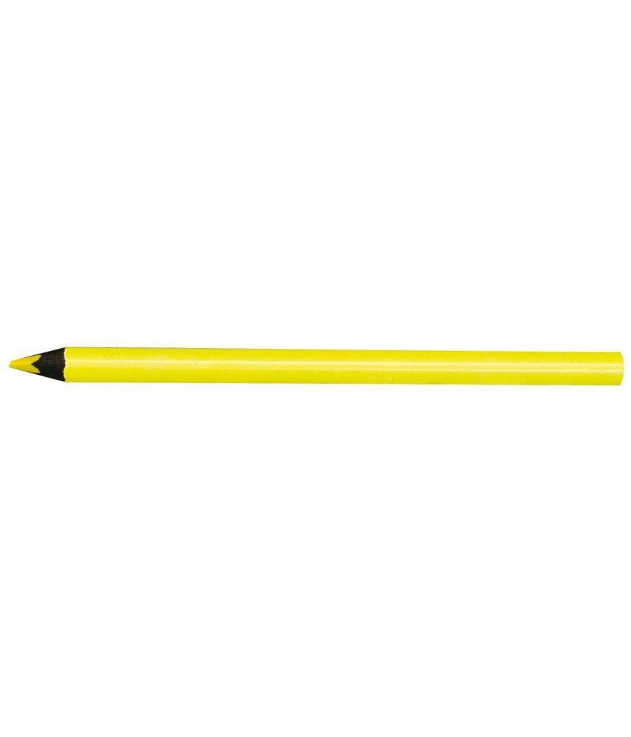 Lápices de colores liderpapel jumbo neon amarillo - Imagen 1