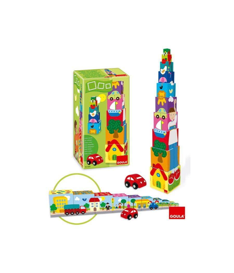 Puzzle diset cubos apilables coche - Imagen 1