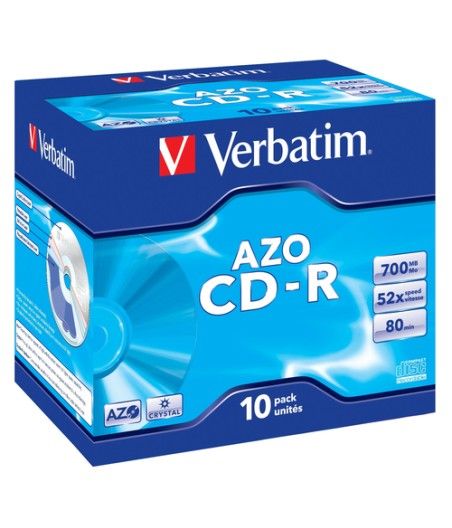 Verbatim CD-R AZO Crystal 700 MB 10 pieza(s) - Imagen 1