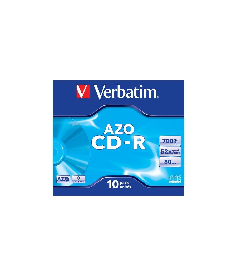 Verbatim CD-R AZO Crystal 700 MB 10 pieza(s) - Imagen 2