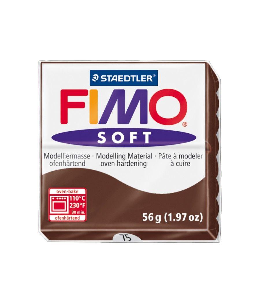 Pasta staedtler fimo soft 57 gr color chocolate - Imagen 1