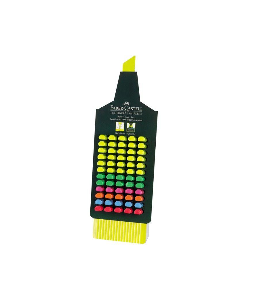 Rotulador faber fluorescente 48 -expositor 60 unidades colores surtidos - Imagen 1
