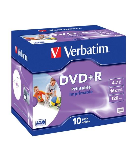 Verbatim 43508 DVD en blanco 4,7 GB DVD+R 10 pieza(s) - Imagen 1