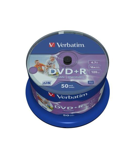 Verbatim DVD+R Wide Inkjet Printable No ID Brand 4,7 GB 50 pieza(s) - Imagen 4