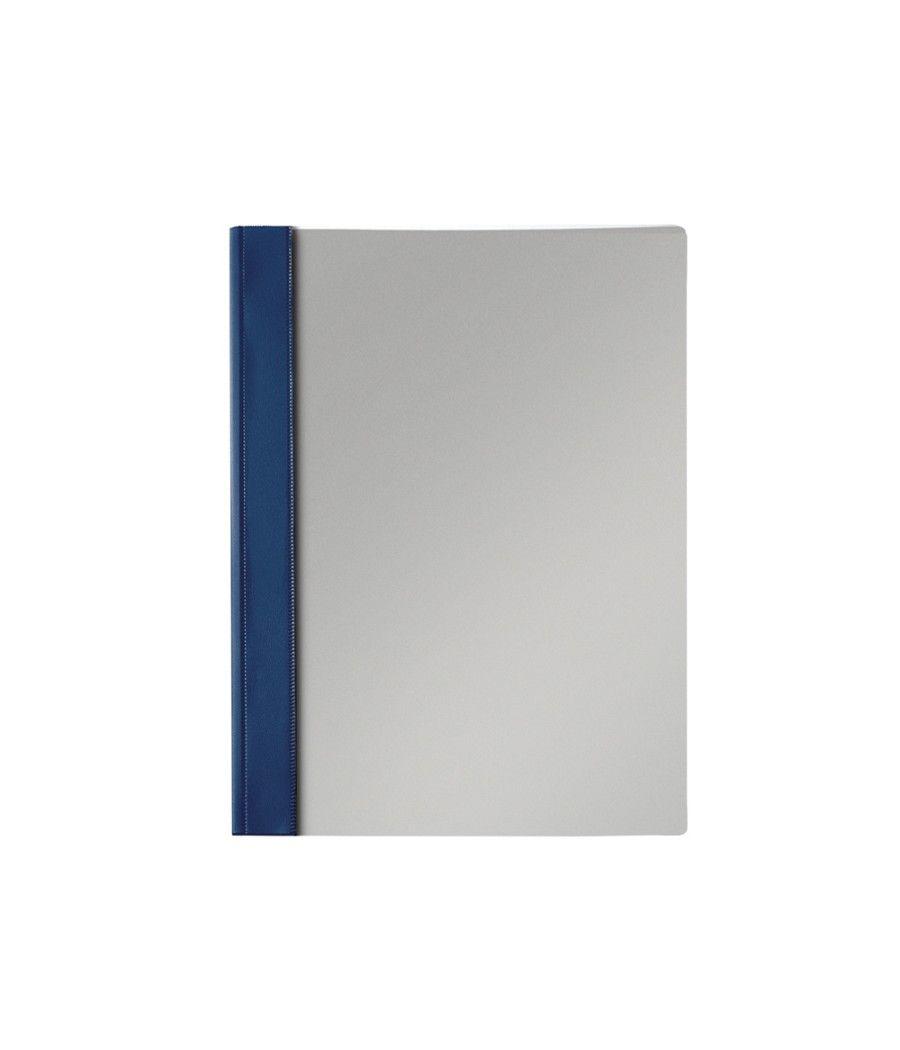 Carpeta dossier fastener pvc esselte folio azul marino - Imagen 1