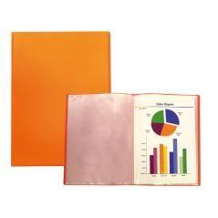 Carpeta liderpapel escaparate 47481 10 fundas polipropileno traslucida din a4 naranja frosty - Imagen 1