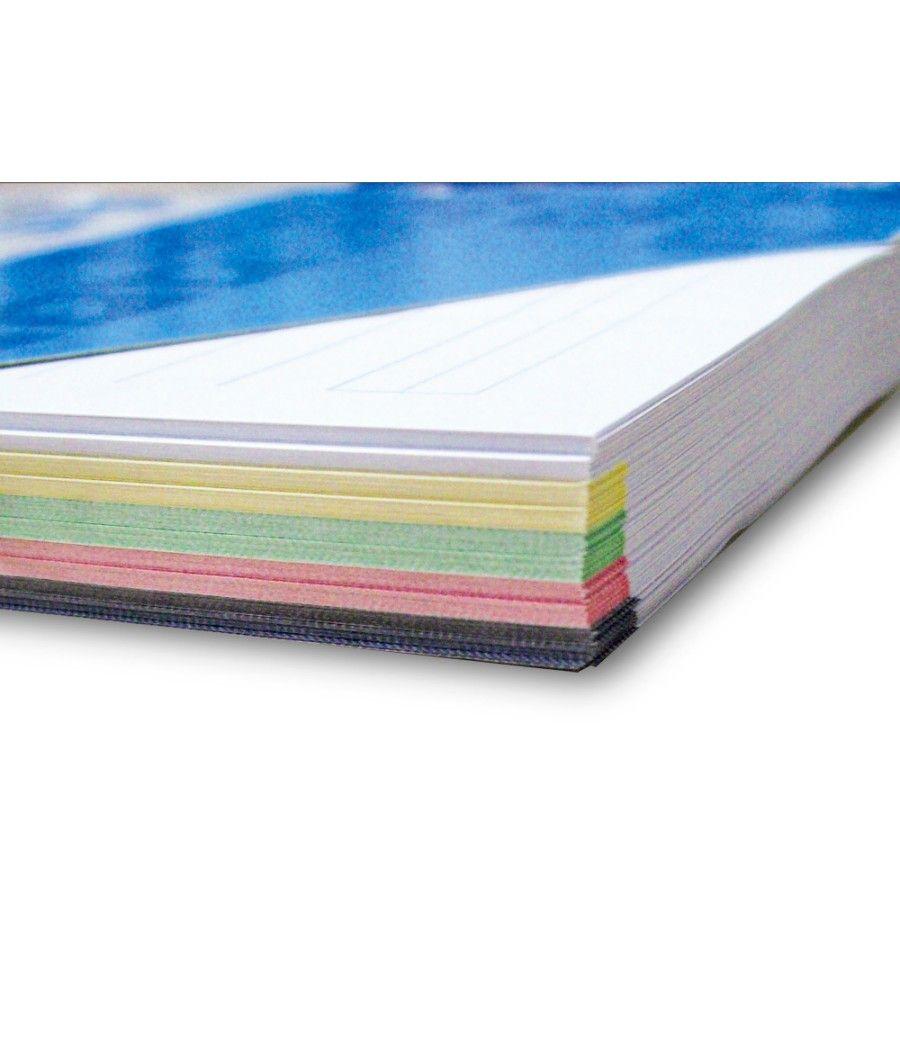 Recambio liderpapel a4 120 hojas 80g/m2 cuadro 5mm sin margen 4 taladros bandas de 5 colores - Imagen 1