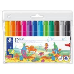 Rotulador staedtler color jumbo trazo 3 mm estuche de 12 colores surtidos - Imagen 1