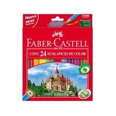 Lápices de colores faber-castell c/ 24 colores hexagonal madera reforestada - Imagen 1