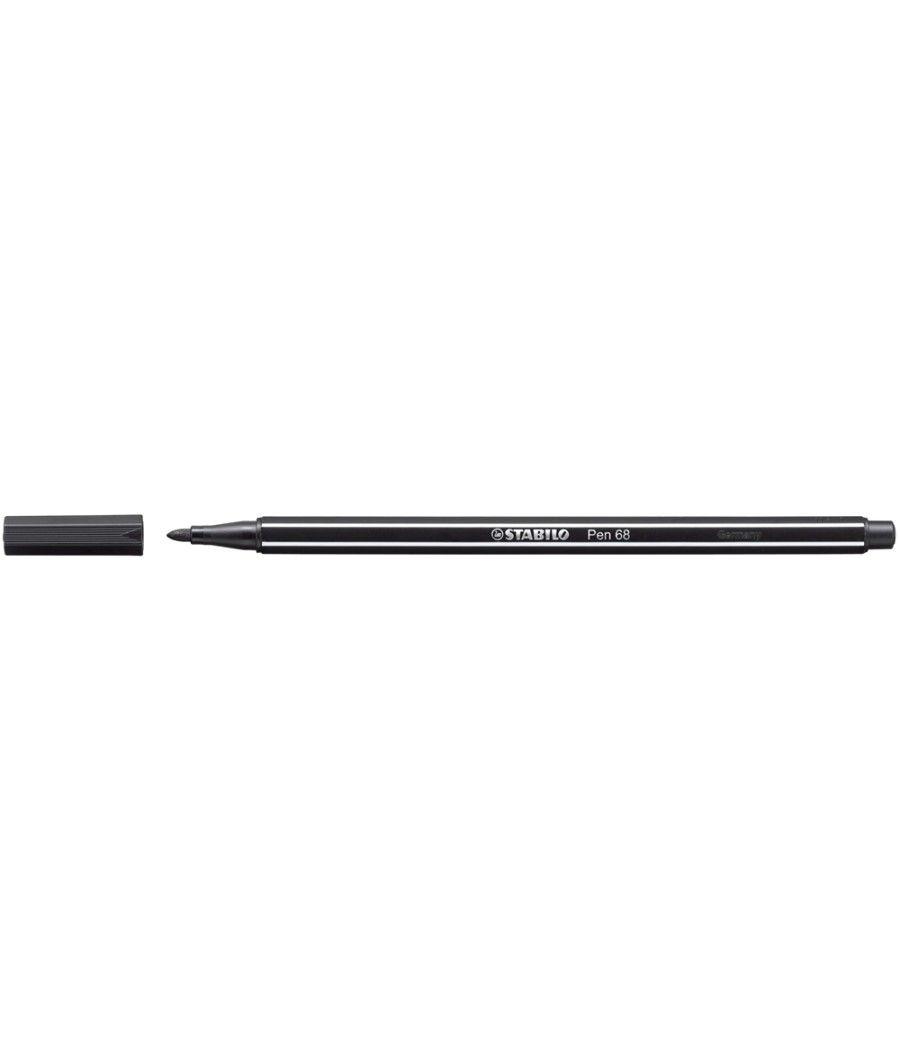 Rotulador stabilo acuarelable pen 68 negro 1 mm - Imagen 1