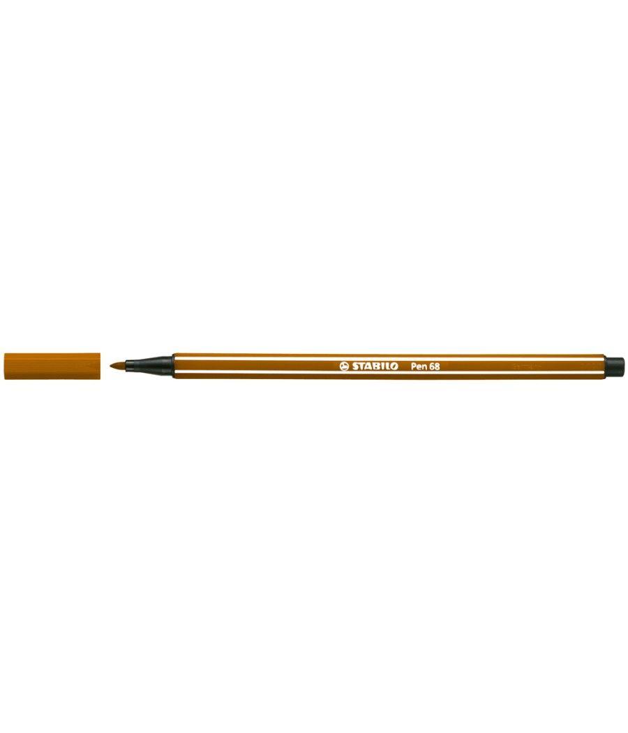 Rotulador stabilo acuarelable pen 68 marron 1 mm - Imagen 1