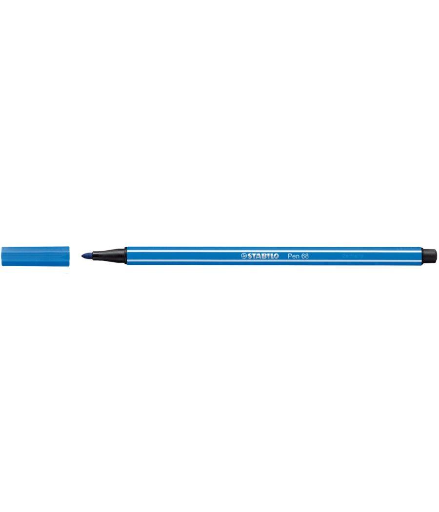 Rotulador stabilo acuarelable pen 68 azul marino ultramar 1 mm - Imagen 1