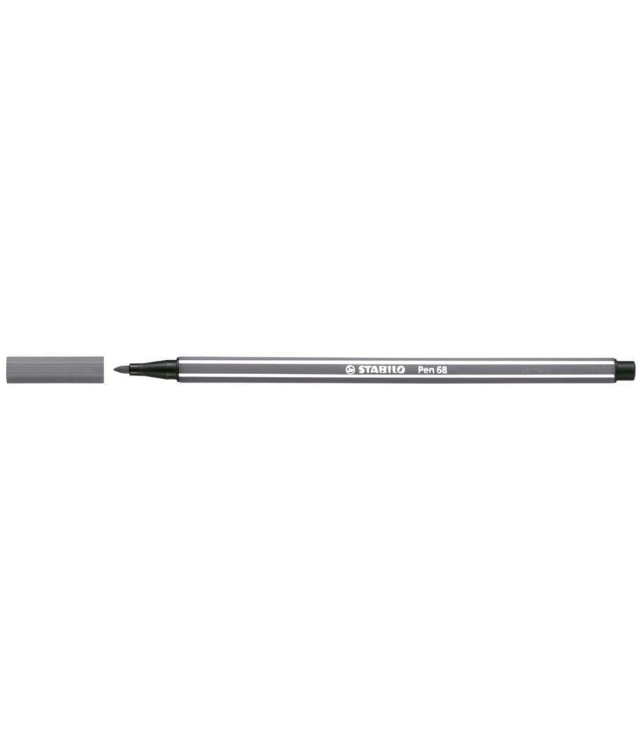 Rotulador stabilo acuarelable pen 68 gris azulado medio 1 mm - Imagen 1