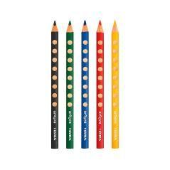Lápices de colores lyra groove triangular minas de 4,25 mm caja de 5 colores - Imagen 1