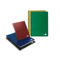 Cuaderno espiral liderpapel folio tapa dura 80h 60 gr cuadro 4mm con margen colores surtidos - Imagen 1