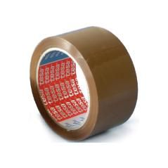 Cinta adhesiva tesa pvc color marron 66 mt x 50 mm para embalaje - Imagen 1