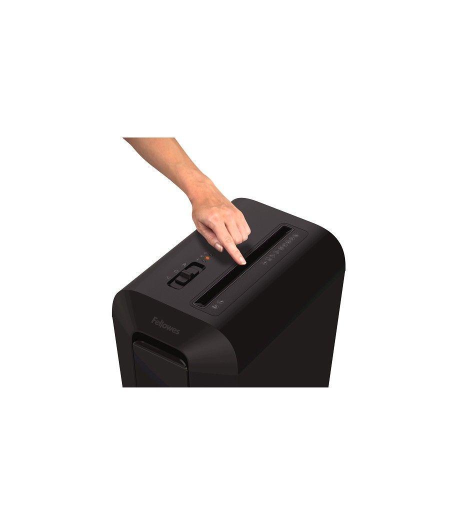 Fellowes LX65 triturador de papel Corte cruzado 4 cm Negro - Imagen 3