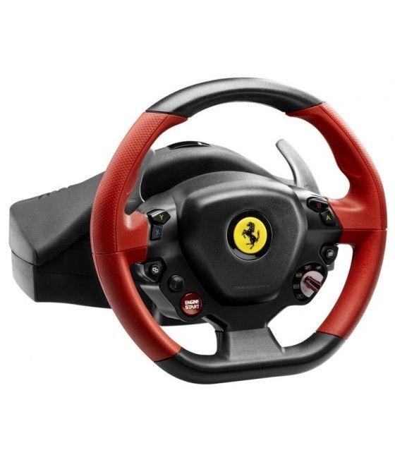 Thrustmaster Ferrari 458 Spider Negro, Rojo Volante + Pedales Xbox One - Imagen 3