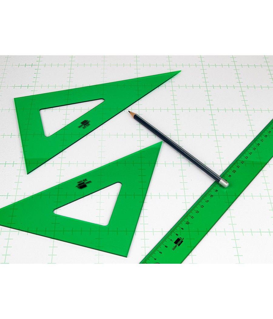 Cartabón liderpapel 32 cm acrilico verde - Imagen 1