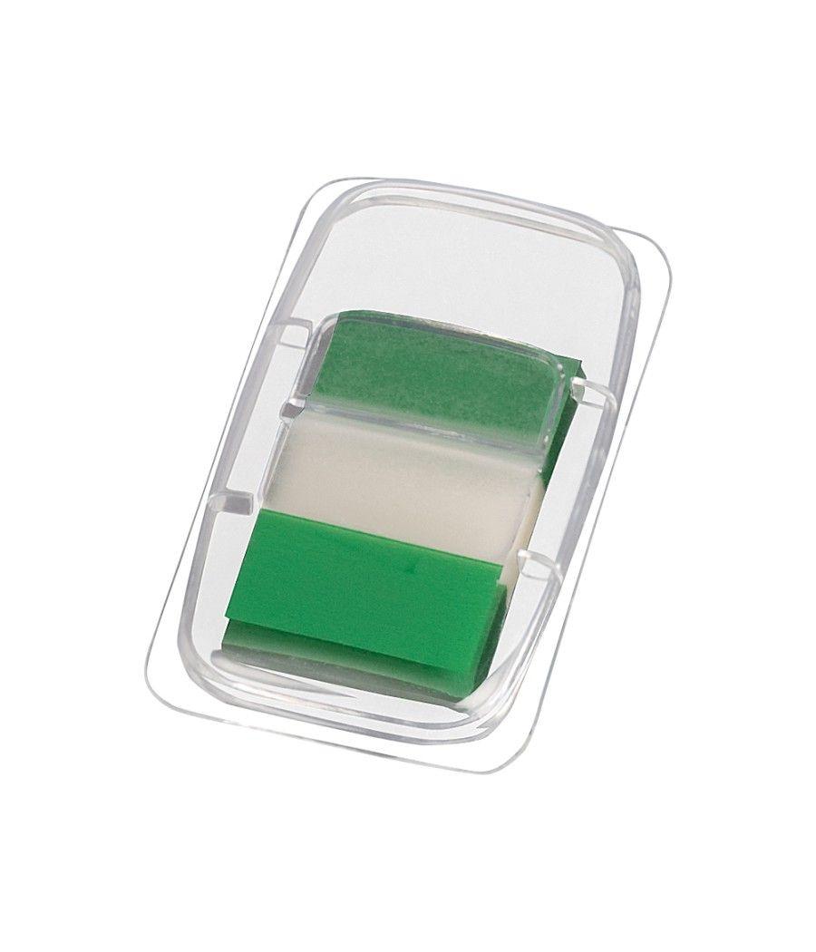 Banderitas separadoras q-connect verdes dispensador de 50 - Imagen 1