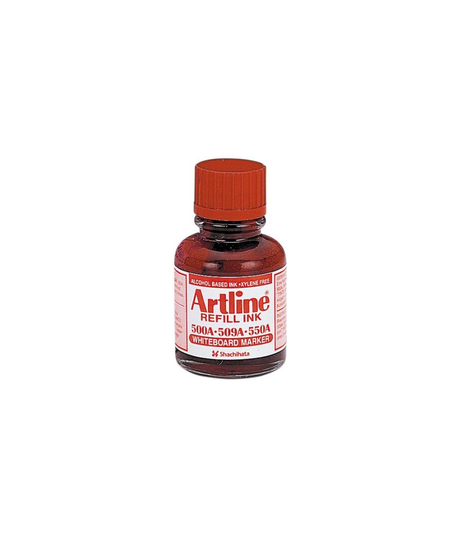 Tinta artline rojo para rotulador pizarra blanca 500-a frasco de 20 ml - Imagen 1
