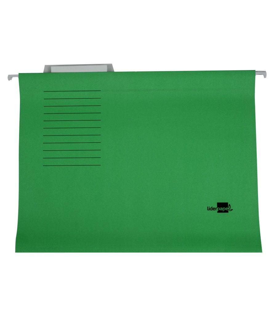 Carpeta colgante liderpapel folio verde - Imagen 1