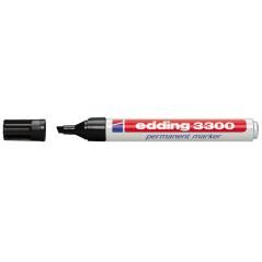 Rotulador edding marcador 3300 n.1 negro - punta biselada recargable - Imagen 1