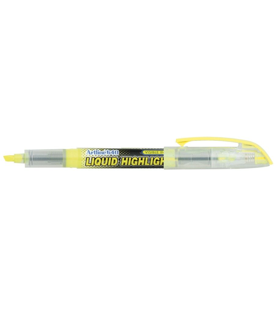 Rotulador artline fluorescente ek-640 amarillo -punta biselada - Imagen 1