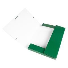 Carpeta proyectos liderpapel folio lomo 30mm cartón gofrado verde - Imagen 1