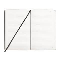 Libreta liderpapel simil piel a6 120 hojas 70g/m2 horizontal sin margen azul - Imagen 1