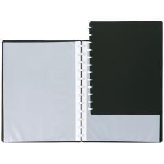 Carpeta liderpapel din a4 con 20 fundas intercambiables color negro - Imagen 1