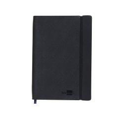 Libreta liderpapel simil piel a5 120 hojas 70g/m2 cuadro 4mm sin margen negro - Imagen 1