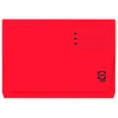 Subcarpeta cartulina gio folio pocket rojo con bolsa y solapa - Imagen 1