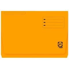 Subcarpeta cartulina gio folio pocket naranja con bolsa y solapa - Imagen 1