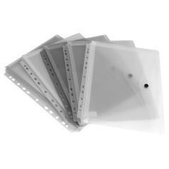 Carpeta liderpapel dossier broche 36664 polipropileno din a4 pack de 5 incolora transparente multitaladro - Imagen 1