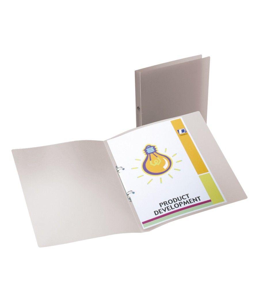 Carpeta liderpapel 2 anillas redondas mini 15 mm 49074 polipropileno din a4 transparente - Imagen 1