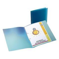 Carpeta liderpapel 2 anillas redondas mini 15 mm 49072 polipropileno din a4 azul translucido - Imagen 1