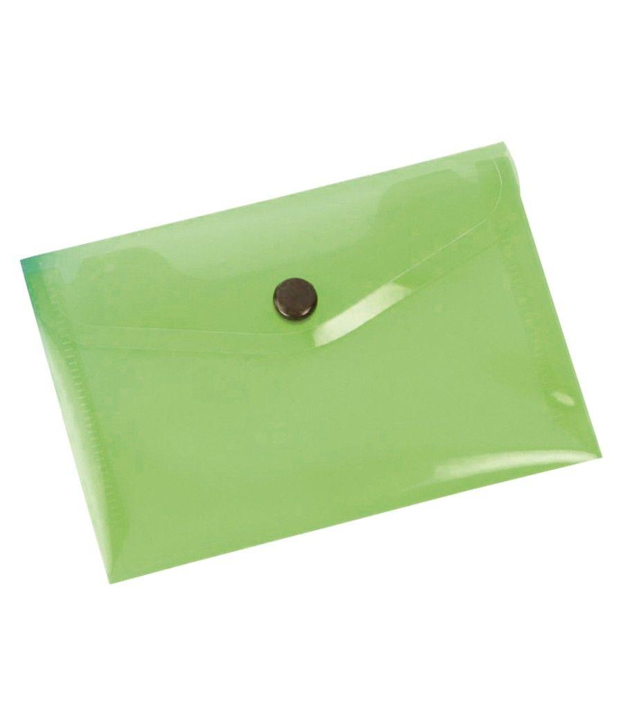 Carpeta liderpapel dossier broche 44233 polipropileno din a6 verde translucido - Imagen 1