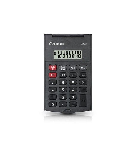 Canon AS-8 calculadora Bolsillo Pantalla de calculadora Gris - Imagen 1