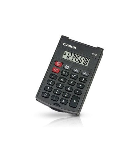 Canon AS-8 calculadora Bolsillo Pantalla de calculadora Gris