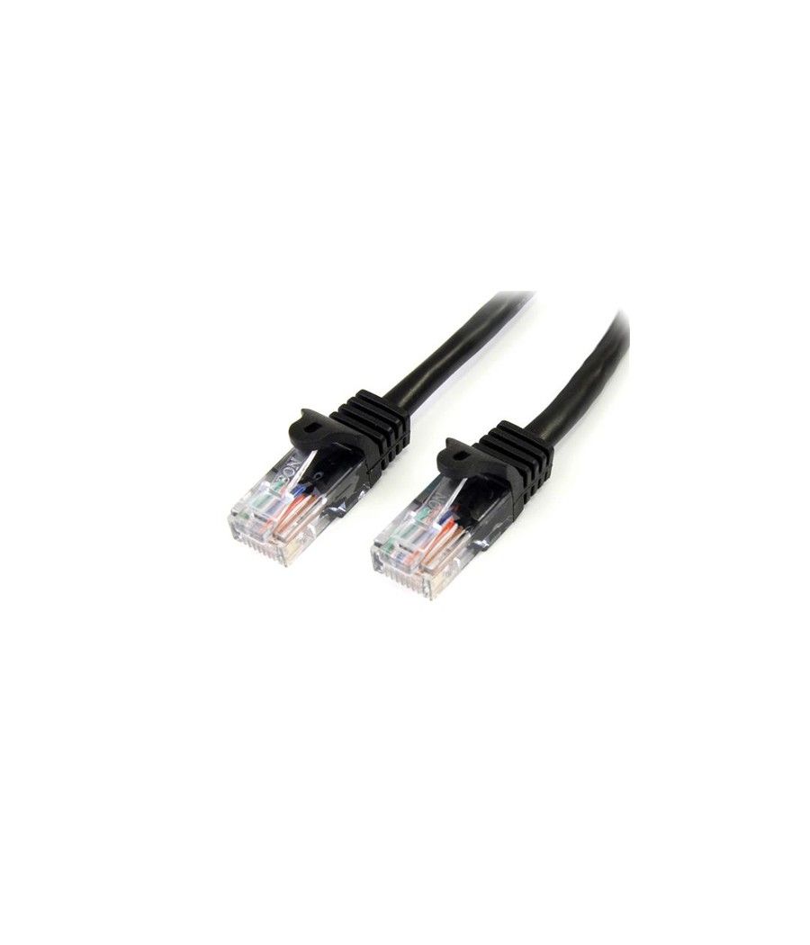 StarTech.com Cable de Red de 10m Negro Cat5e Ethernet RJ45 sin Enganches - Imagen 1