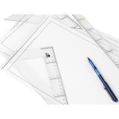 Bloc dibujo liderpapel lineal espiral 230x325mm 20 hojas 130g/m2 con recuadro perforado - Imagen 1