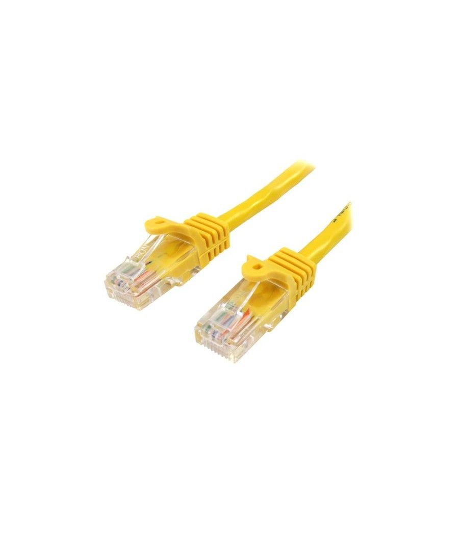 StarTech.com Cable de Red de 10m Amarillo Cat5e Ethernet RJ45 sin Enganches - Imagen 1