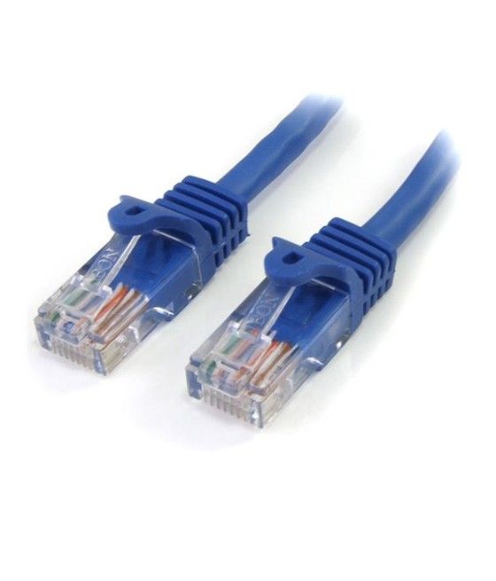 StarTech.com Cable de 1m Azul de Red Fast Ethernet Cat5e RJ45 sin Enganche - Cable Patch Snagless - Imagen 1