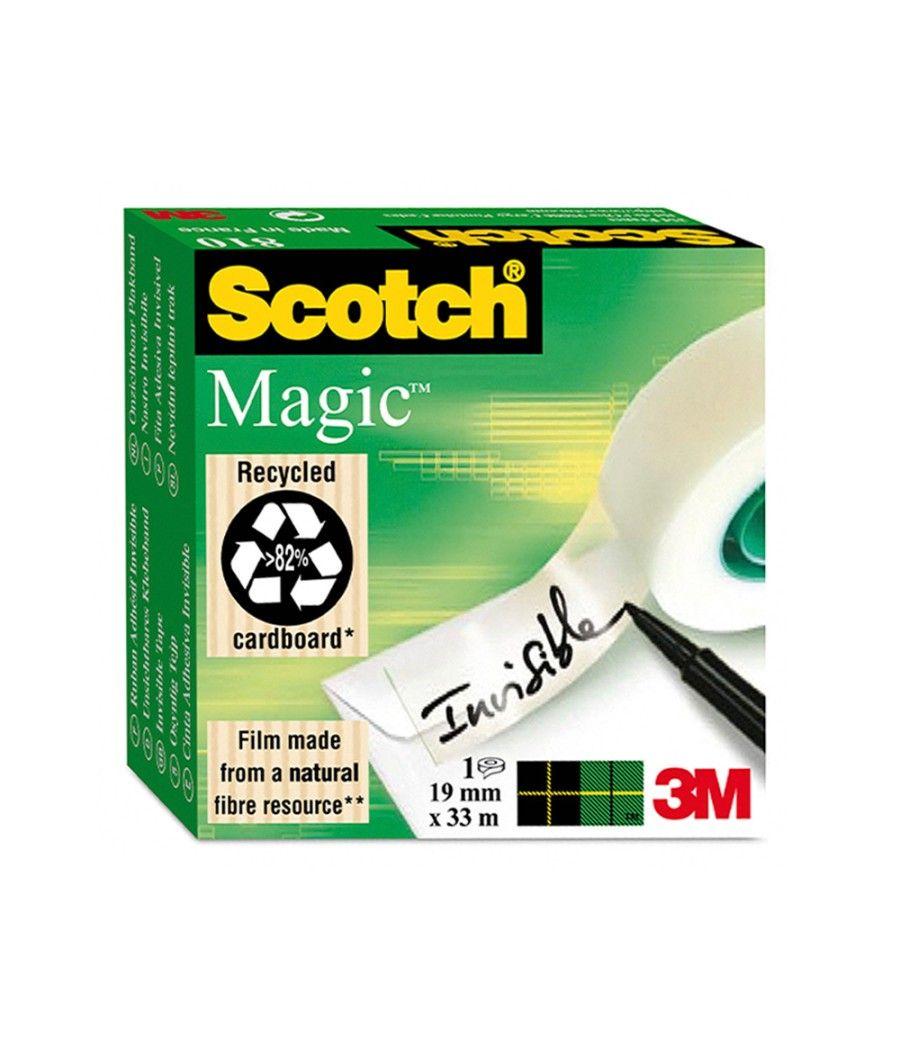 Cinta adhesiva scotch magic 33x19 mm pack de 6 unidades - Imagen 1