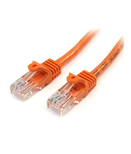 StarTech.com Cable de 1m Naranja de Red Fast Ethernet Cat5e RJ45 sin Enganche - Cable Patch Snagless - Imagen 1